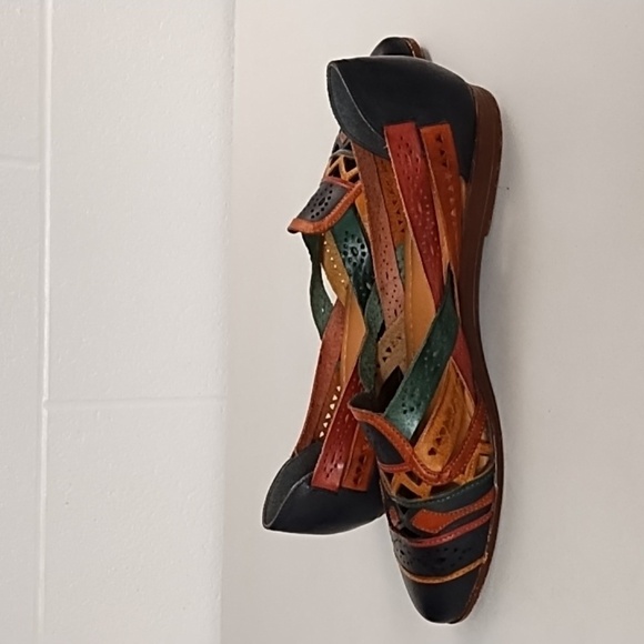 Truffles Multi-Colored Genuine Leather Slip-on Flat Shoe - Picture 10 of 11